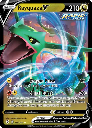 Rayquaza V — Rare Holo V variant