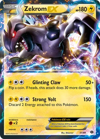 Zekrom-EX — Rare Holo EX variant