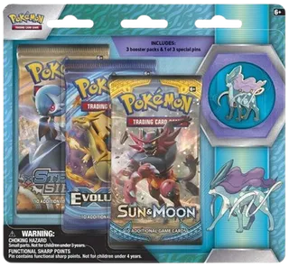 Legendary Beasts Collector Pin 3 Pack Blister (Suicune)