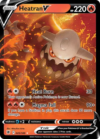 Heatran V — Rare Holo V variant