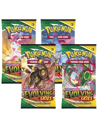 Evolving Skies Booster Pack Art Bundle (Set of 4)