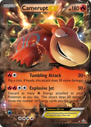 Camerupt-EX — Rare Holo EX variant