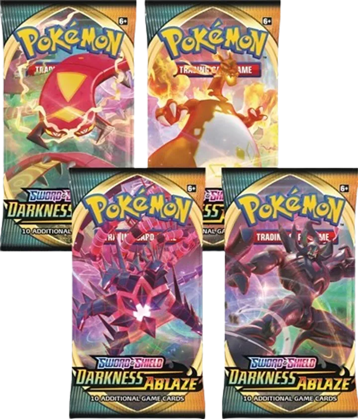 Darkness Ablaze Booster Pack Art Bundle (Set of 4)