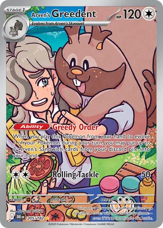 Arven's Greedent — Illustration Rare variant