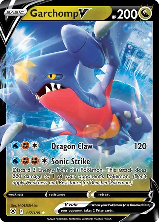 Garchomp V — Rare Holo V variant