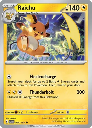 Raichu — Uncommon variant