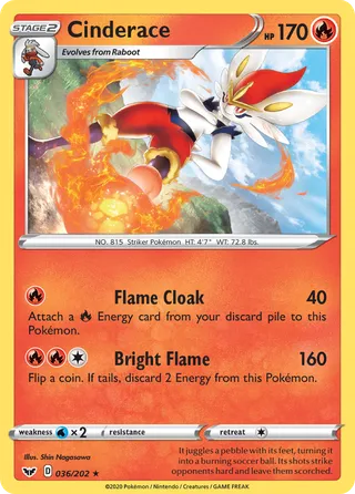 Cinderace — Rare variant