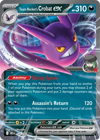 Team Rocket's Crobat ex — Double Rare variant