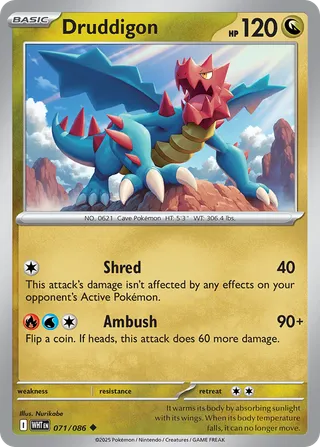 Druddigon — Uncommon variant