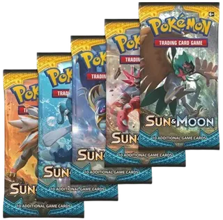 Sun & Moon Booster Pack Art Bundle (Set of 5)