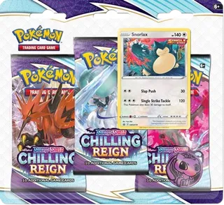 Chilling Reign 3-Pack Blister - Snorlax