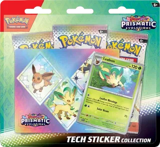 Prismatic Evolutions Tech Sticker Collection - Leafeon