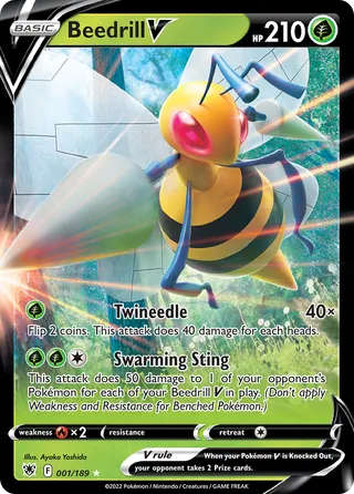 Beedrill V — Rare Holo V variant