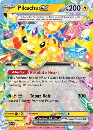 Pikachu ex — Double Rare variant
