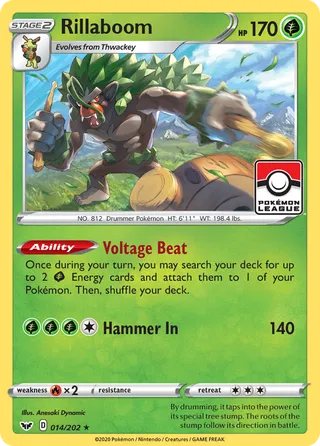 Rillaboom — Rare Holo variant