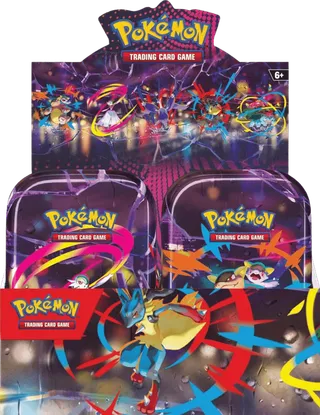 Mega Evolution Mega Heroes Mini Tin Display