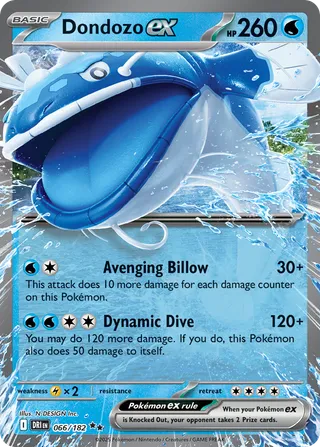 Dondozo ex — Double Rare variant