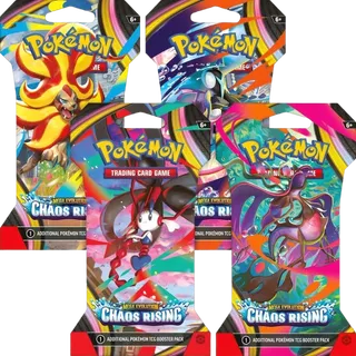 Chaos Rising Sleeved Booster Pack Art Bundle (Set of 4)