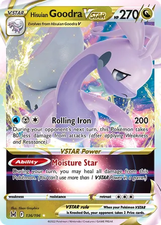 Hisuian Goodra VSTAR — Rare Holo VSTAR variant