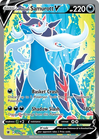 Hisuian Samurott V — Rare Ultra variant