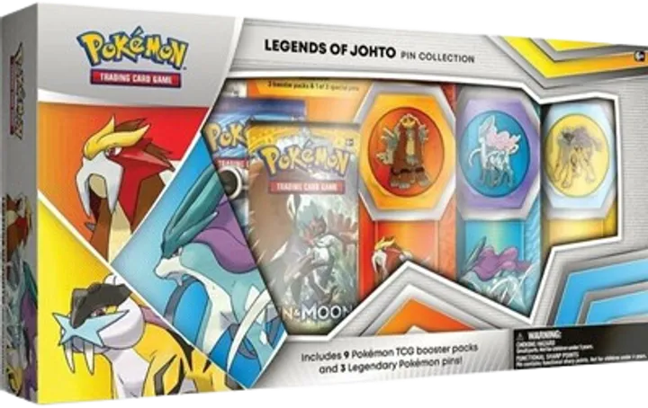 Legends of Johto Pin Collection