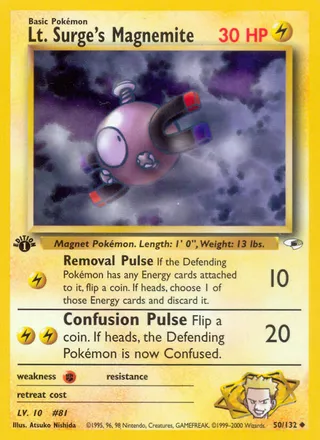 Lt. Surge's Magnemite — Uncommon variant