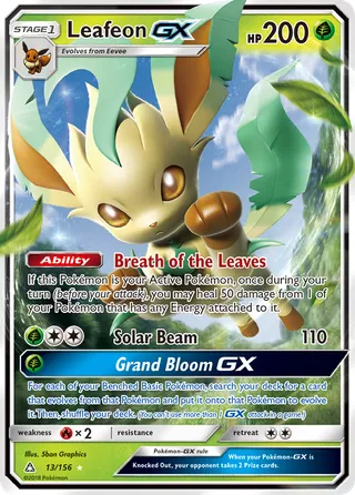 Leafeon-GX — Rare Holo GX variant