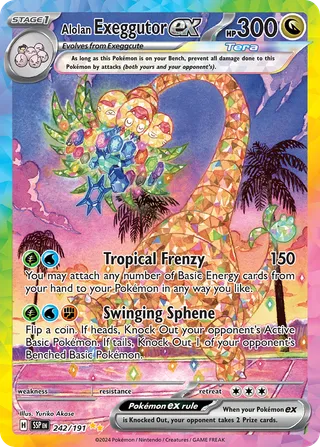Alolan Exeggutor ex — Special Illustration Rare variant