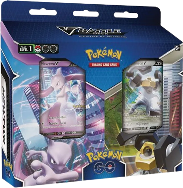 Pokemon GO V Battle Deck Bundle - Mewtwo V/Melmetal V