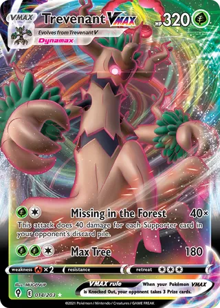 Trevenant VMAX — Rare Holo VMAX variant