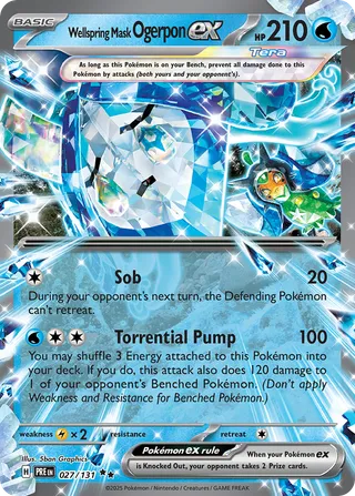 Wellspring Mask Ogerpon ex — Double Rare variant