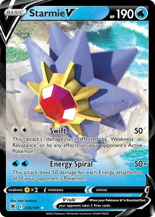 Starmie V — Rare Holo V variant