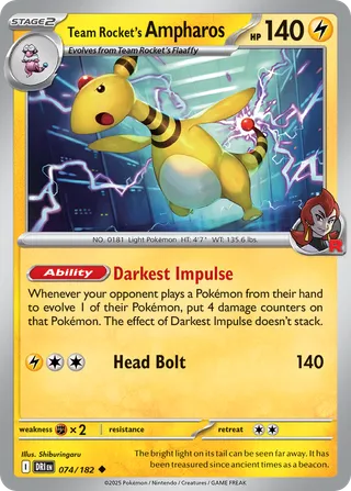 Team Rocket's Ampharos