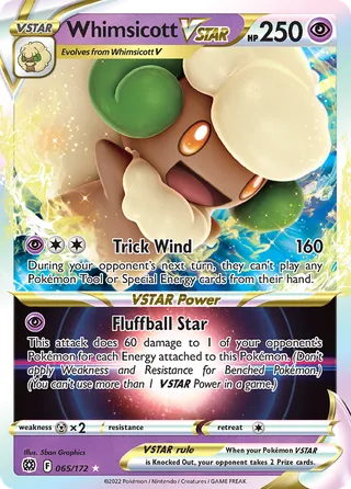 Whimsicott VSTAR — Rare Holo VSTAR variant
