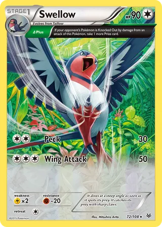 Swellow — Rare Holo variant