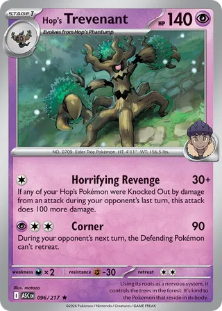 Hop's Trevenant — Rare variant