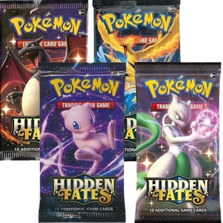 Hidden Fates Booster Pack Art Bundle (Set of 4)