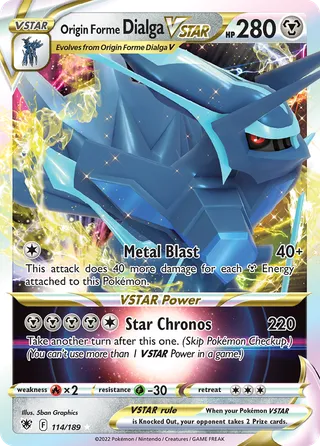 Origin Forme Dialga VSTAR — Rare Holo VSTAR variant