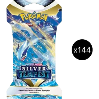 Silver Tempest Sleeved Booster Pack Case