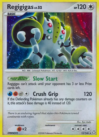 Regigigas — Rare Holo variant