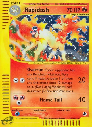 Rapidash — Rare Holo variant