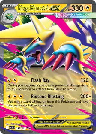 Mega Manectric ex — Double Rare variant