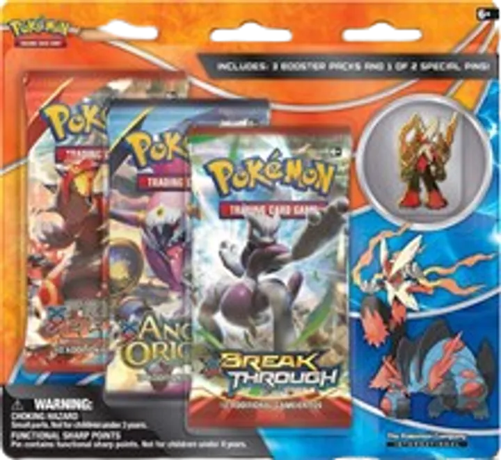 BREAKthrough Collector Pin 3-Pack Blister - Mega Blaziken
