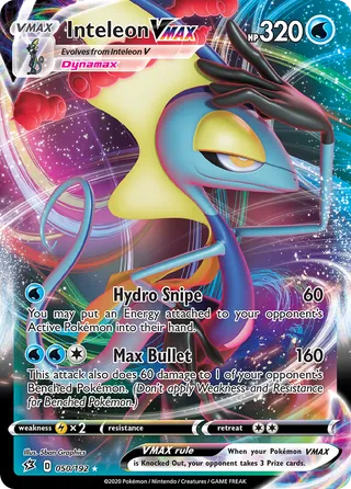 Inteleon VMAX — Rare Holo VMAX variant
