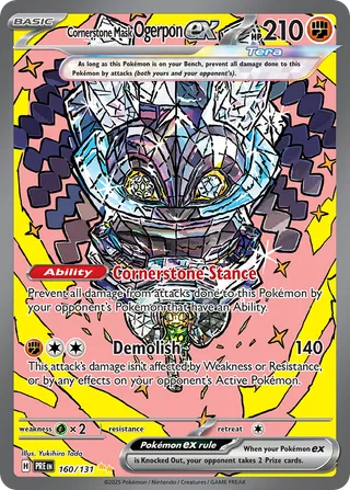 Cornerstone Mask Ogerpon ex — Special Illustration Rare variant