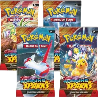 Surging Sparks Booster Pack Art Bundle (Set of 4)