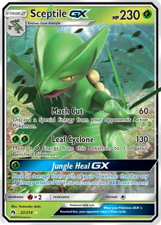 Sceptile-GX — Rare Holo GX variant
