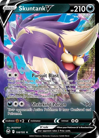 Skuntank V — Rare Holo V variant