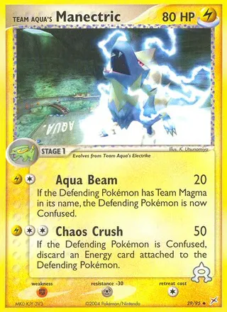 Team Aqua's Manectric — Uncommon variant