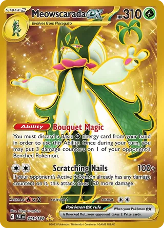 Meowscarada ex — Hyper Rare variant